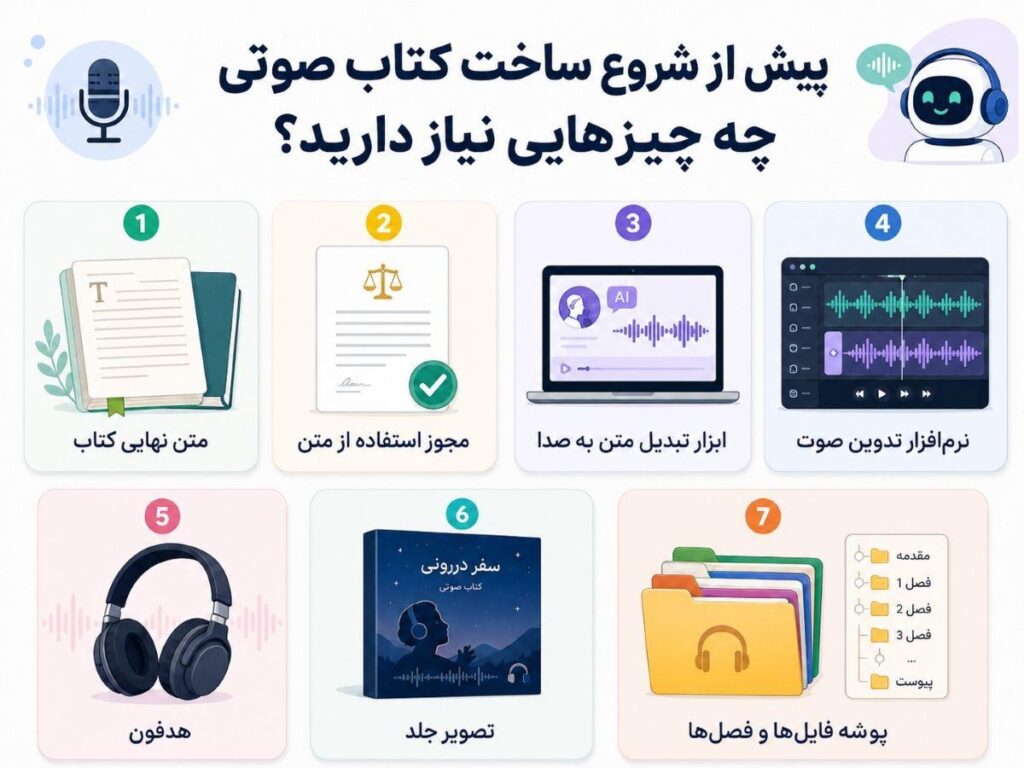 ساخت کتاب صوتی با هوش مصنوعی