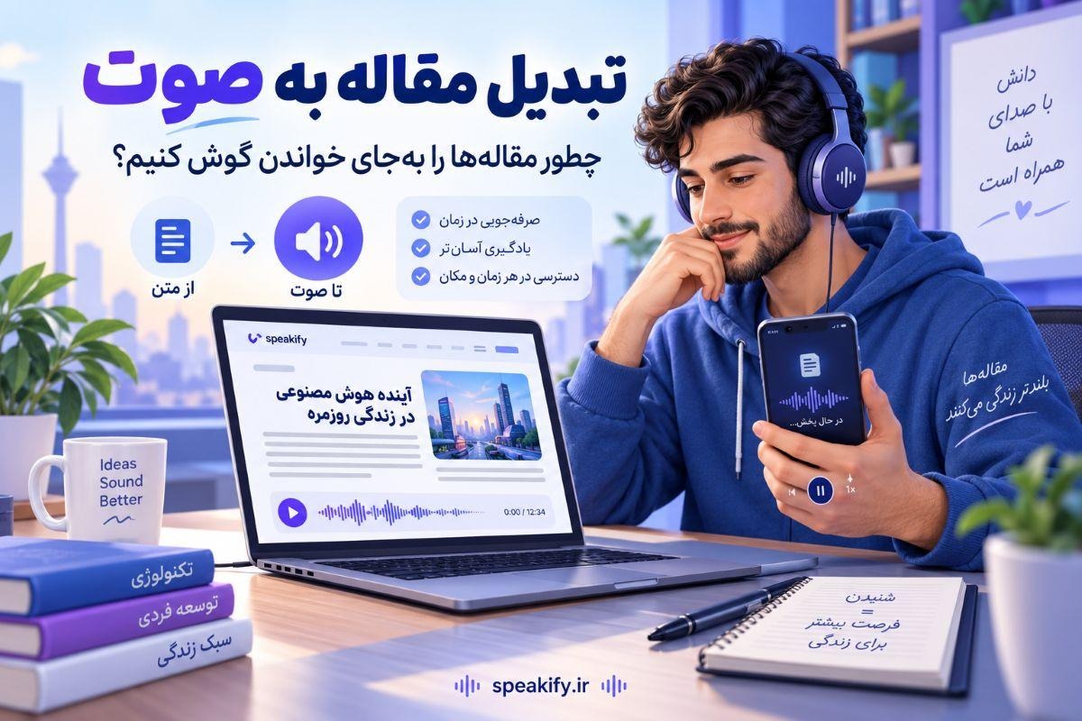 تبدیل مقاله به صوت